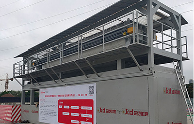 車載移動(dòng)式壓濾機(jī)在河道清淤工程是